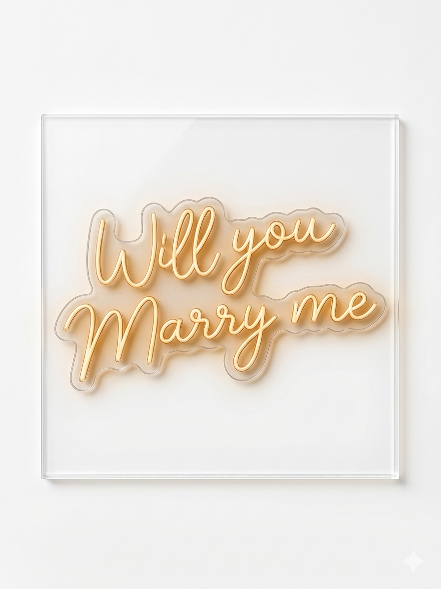 Customized Signs - Will You Marry Me?