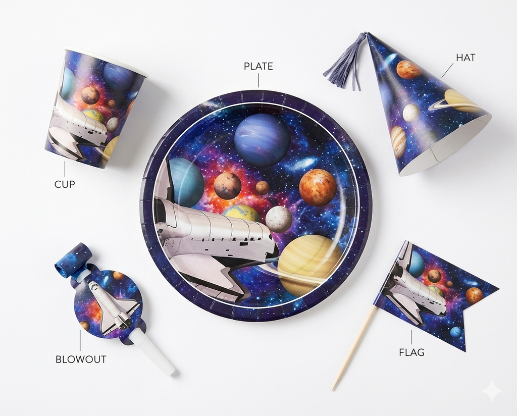 Theme Birthday Party Tableware Set