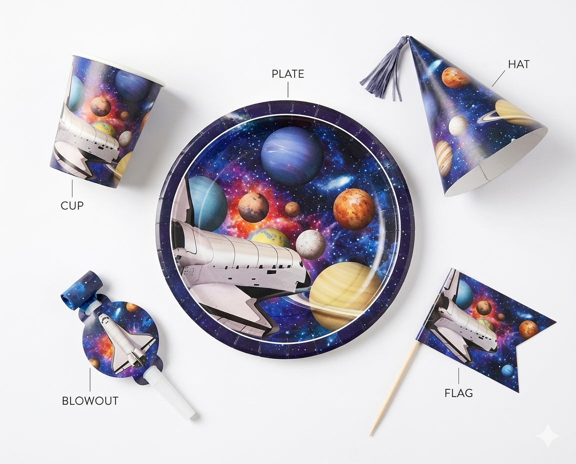 Theme Birthday Party Tableware Set