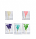 Dried daisy bouquets in 4 pastel colors: pink, white, purple, and blue