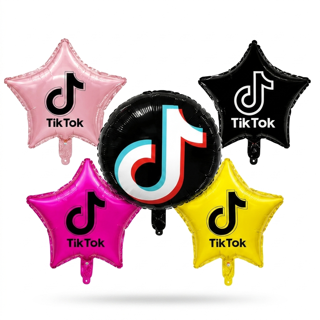 Tik-Tok Theme Shaped Balloon Set