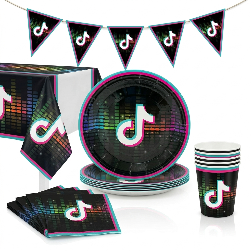 Theme Birthday Party Tableware Set
