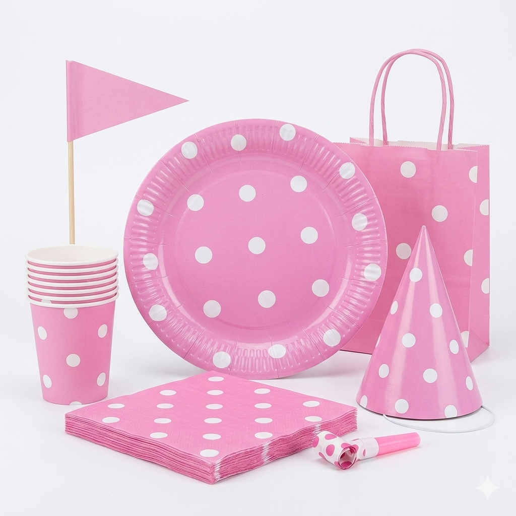 Polka Dot Party Setup