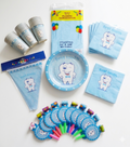 Baby's First Tooth Party Disposable Tableware Set
