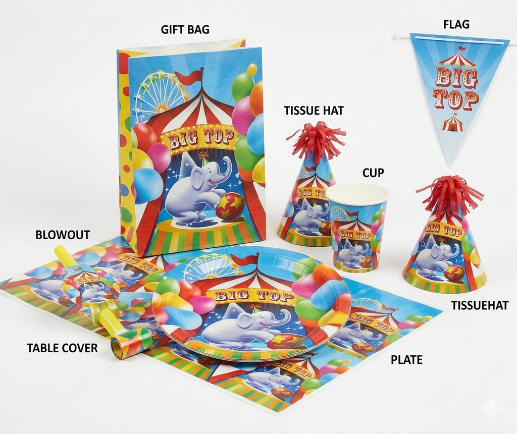 Theme Birthday Party Tableware Set