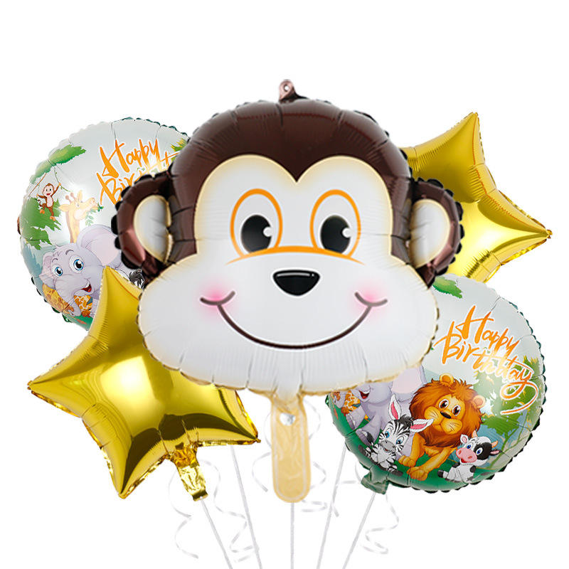 Animal Theme Foil Balloon Set