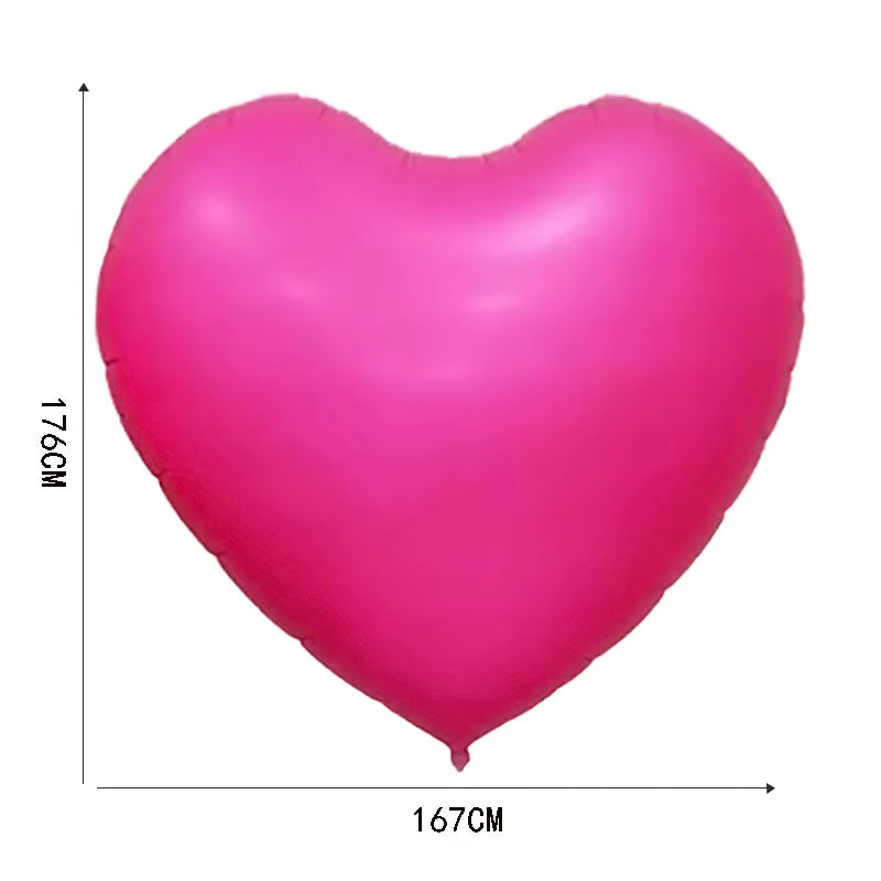 62" Heart Shaped Foil Balloon