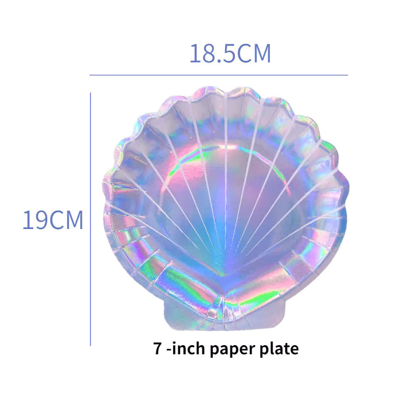 Seashell Birthday Party Tableware Set
