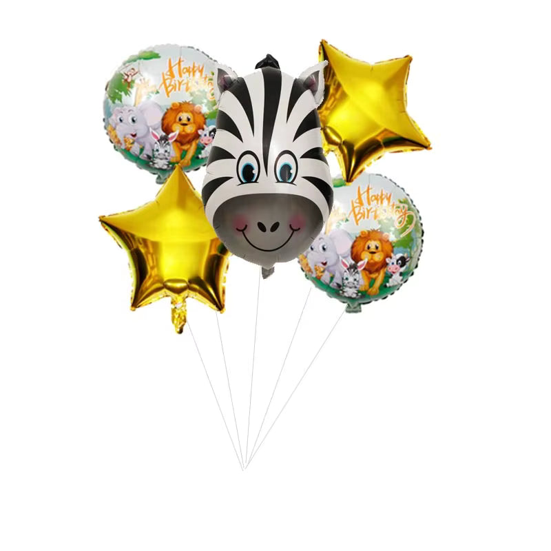 Animal Theme Foil Balloon Set