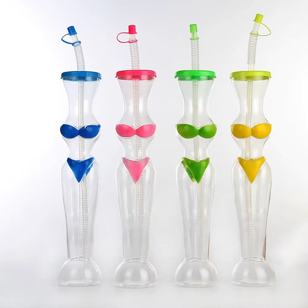 15oz. Bikini Design Yard Cups with Straw