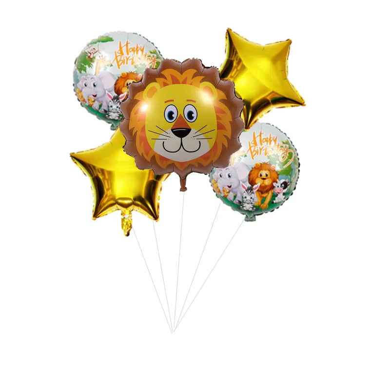 Animal Theme Foil Balloon Set