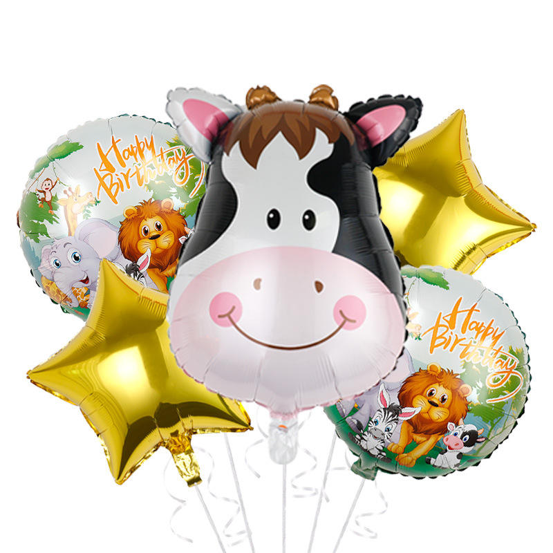 Animal Theme Foil Balloon Set