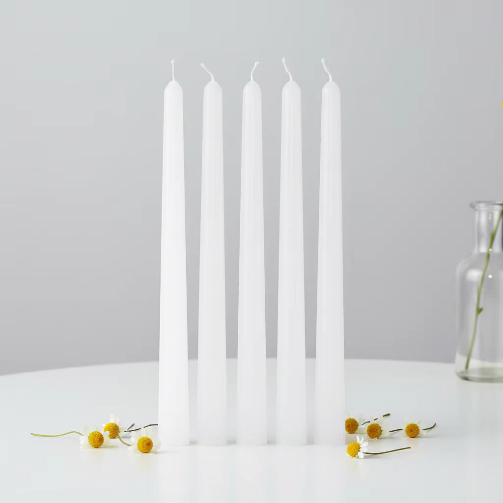 White Taper Candles