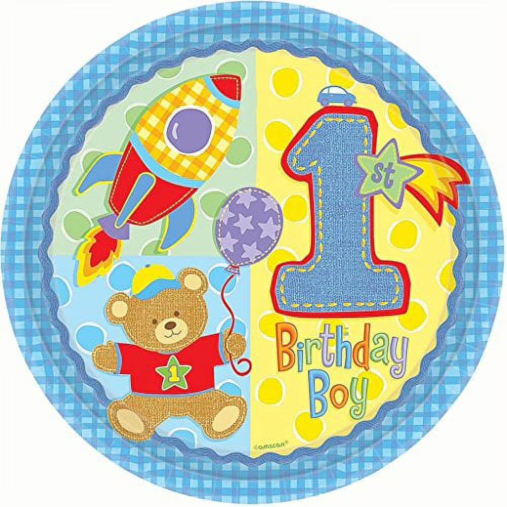 First Birthday Party Tableware Set - Blue