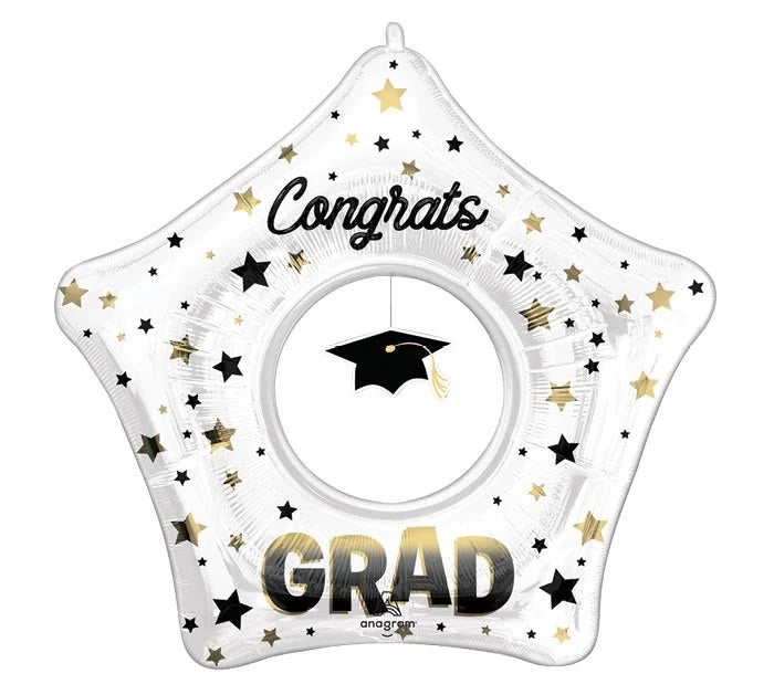 30" Grad Cap Congrats Foil Balloon
