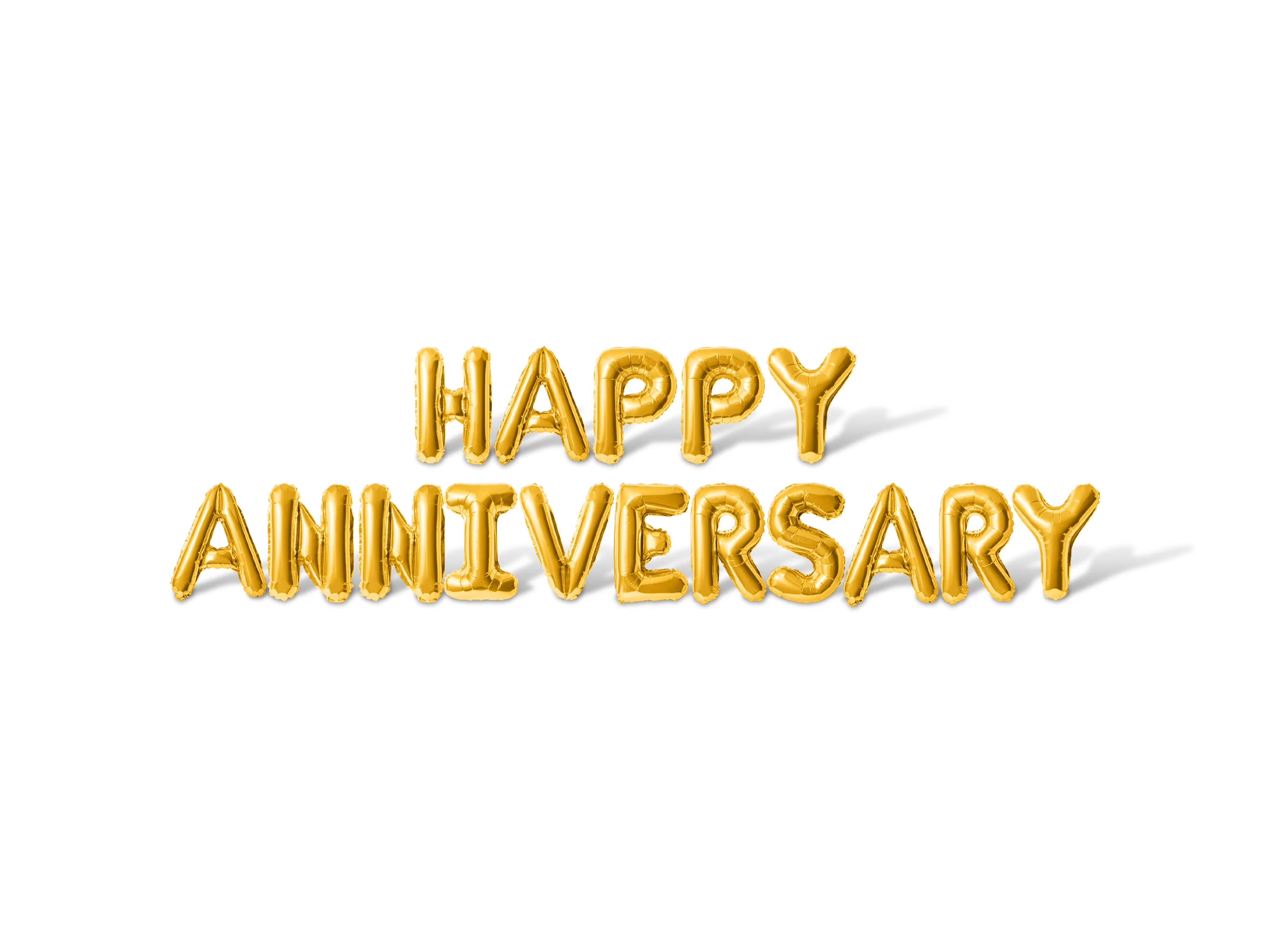 Happy Anniversary Letters Foil Balloon