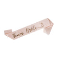 Bachelor Team Bride Sash