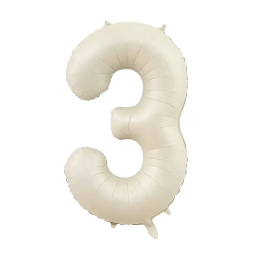 34" Numbers - Off-White