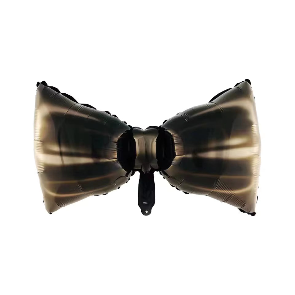 31" Black Bow Tie Foil Balloon
