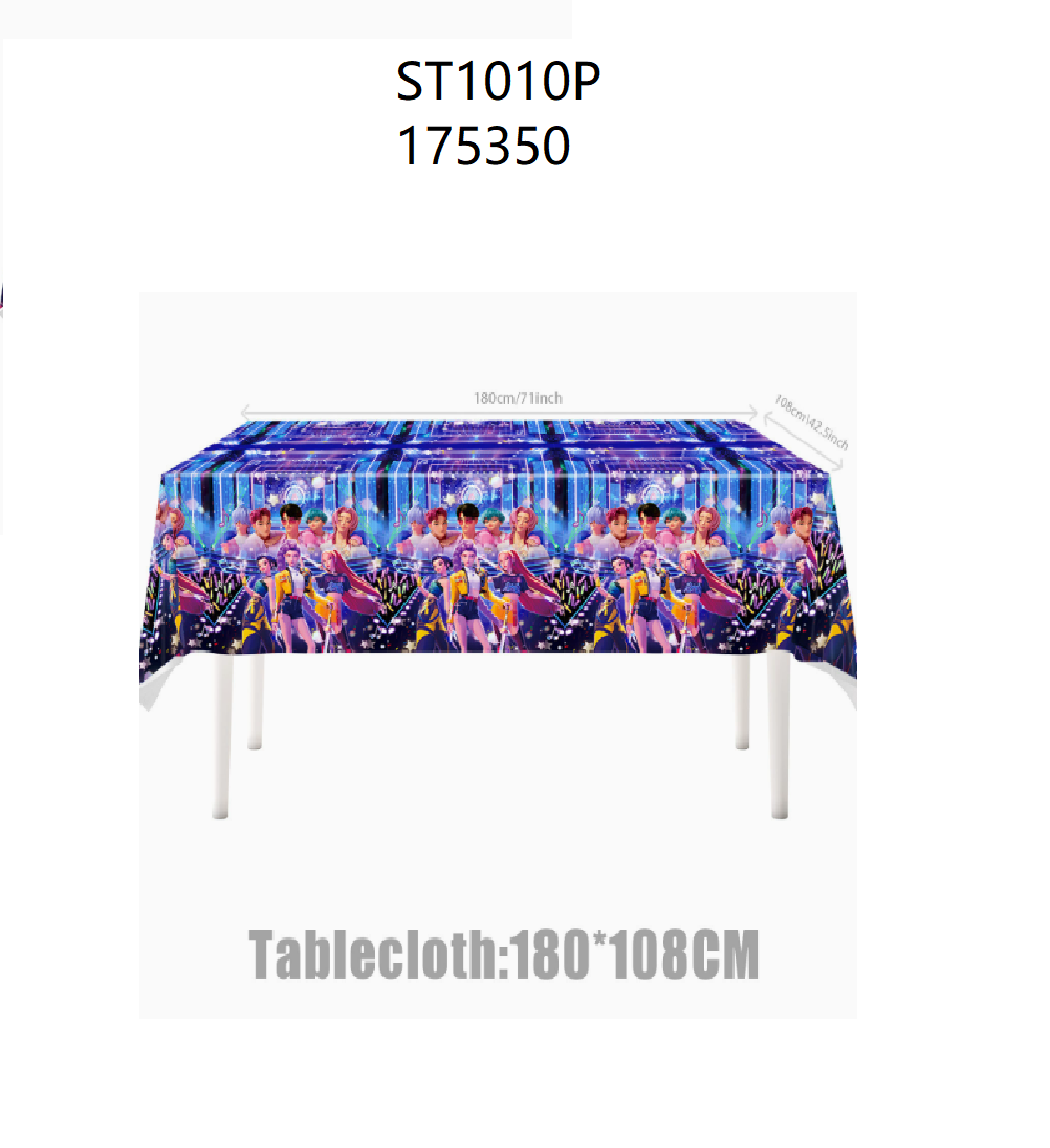 K-Pop Demon Hunters Birthday Party Tableware Set