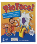 Box of 'Pie Face!' game with cartoon characters and colorful design.