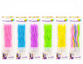 Wavy Pastel Birthday Cake Candles