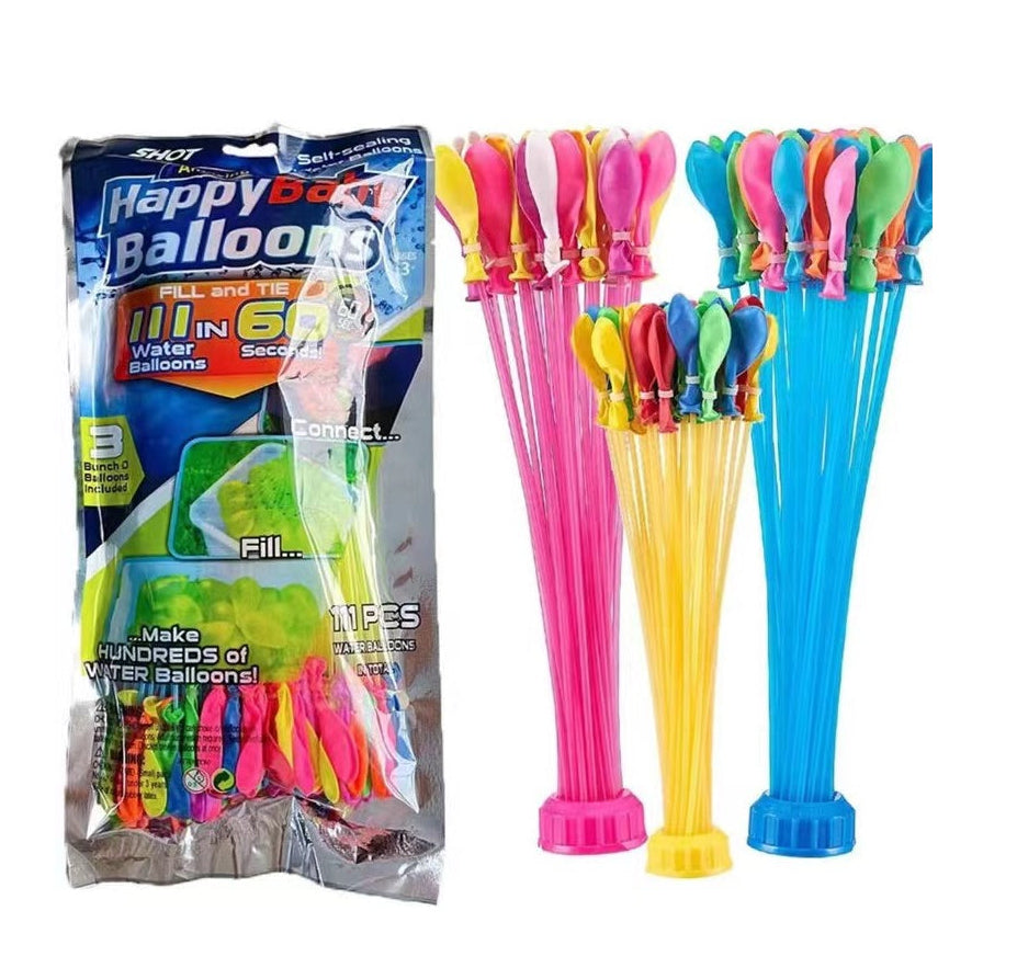 Happy Balloons Self-Sealing Water Balloons 111pcs