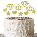 Gold Acrylic Cake Toppers