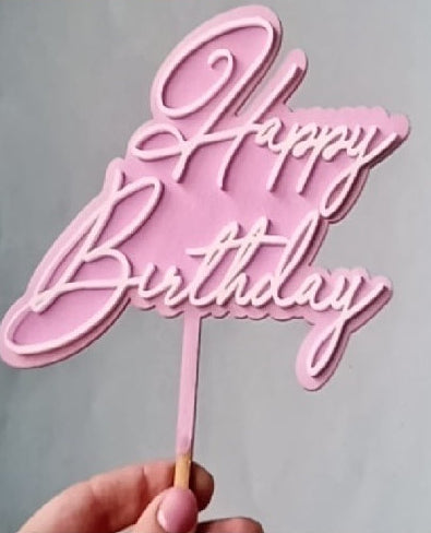 Gold Acrylic Cake Toppers