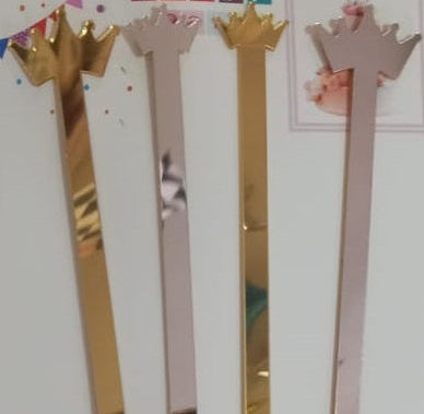 Gold Acrylic Cake Toppers