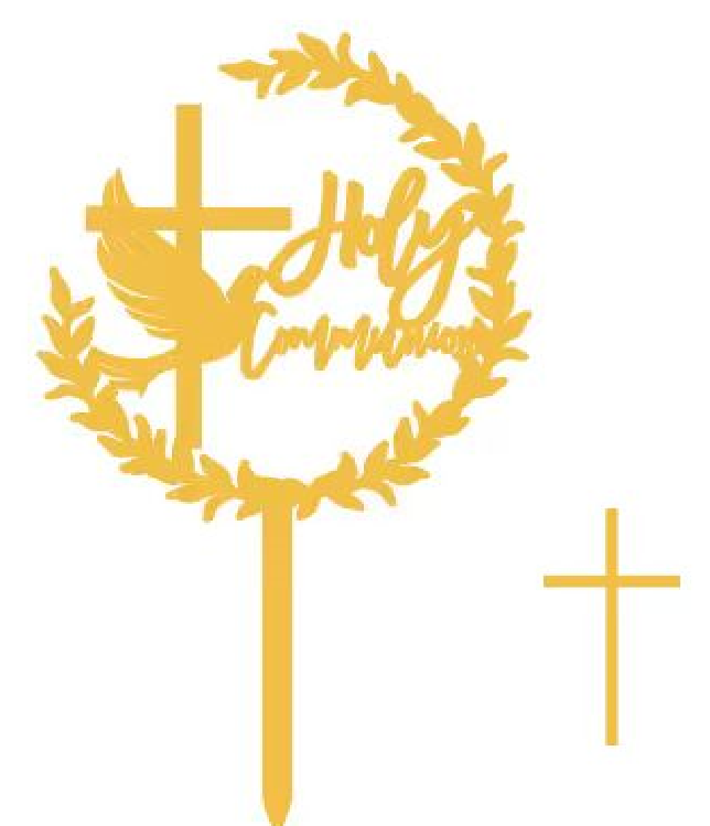 Gold Acrylic Cake Toppers
