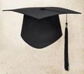 Graduation Hat – Classic Black Mortarboard with Tassel