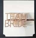 Team Bride Rhinestone Hair Pin – Rose Gold Crystal