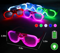 LED Light-Up Shutter Shades – 5 Neon Colors