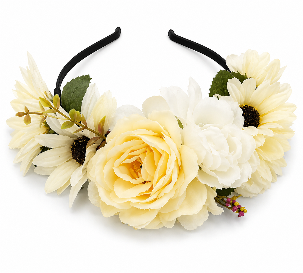 Mixed Flower Crown Headband