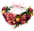 Dusty Pink Floral Crown Headband