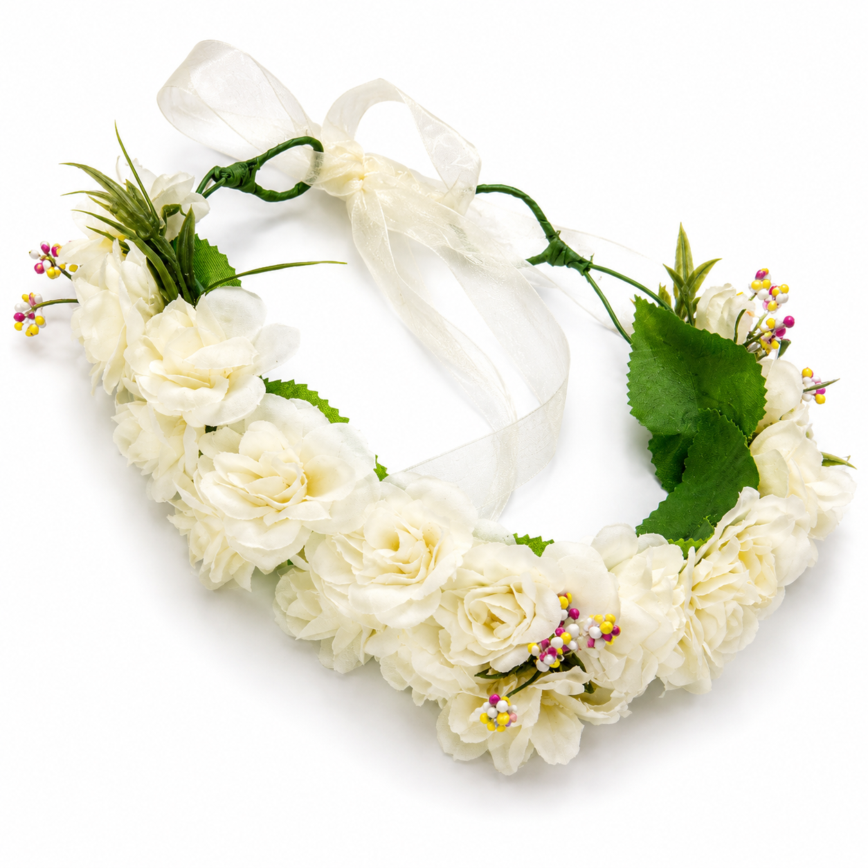 Rose Flower Crown Headband