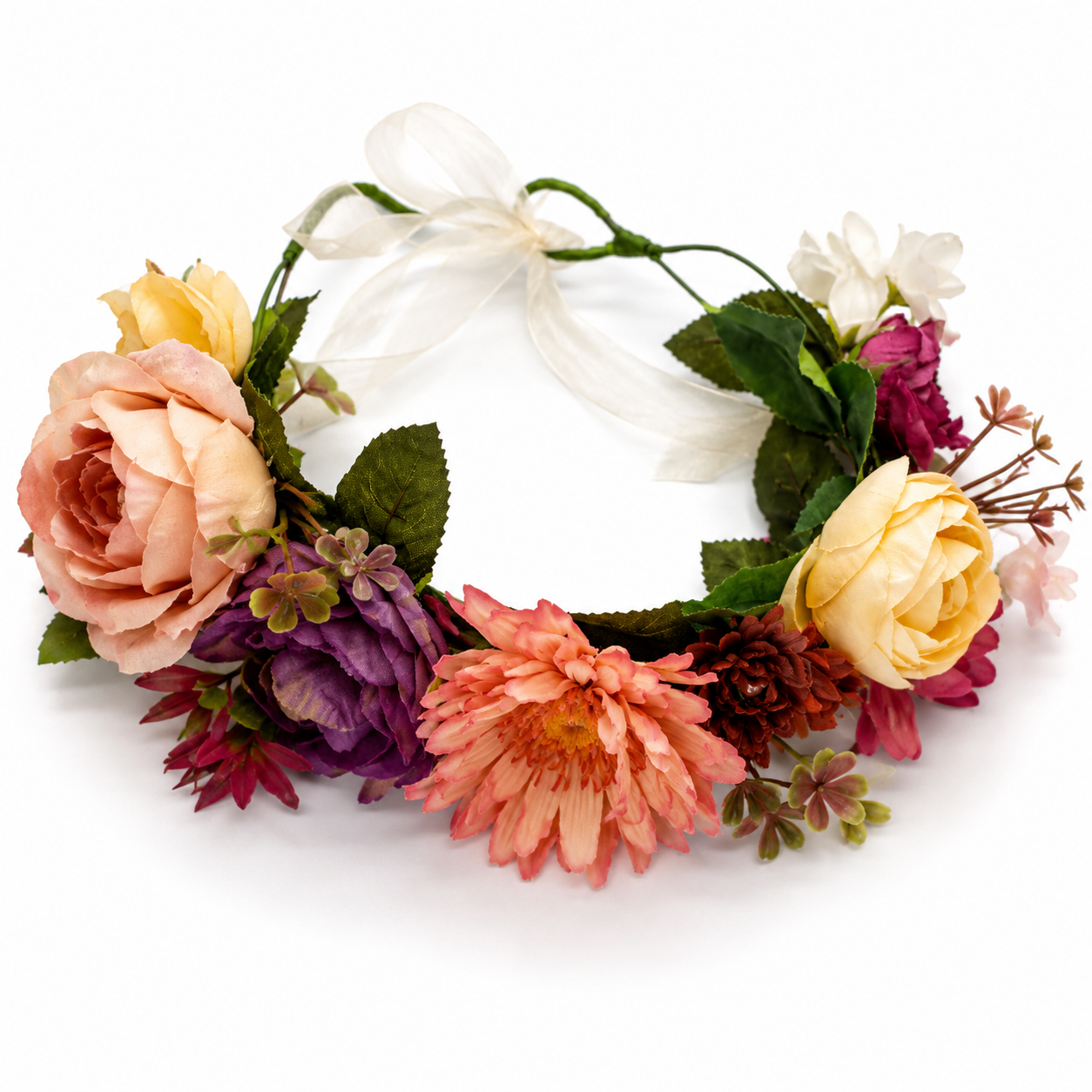 Rose Flower Crown Headband