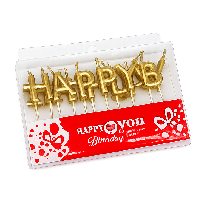 Happy Birthday Cake Candles
