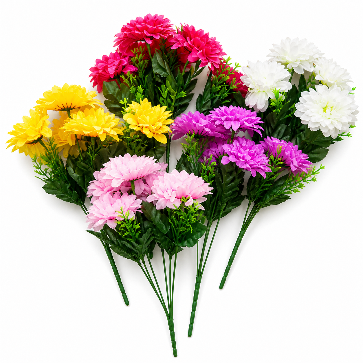 Mini Pompom Bush – Artificial Flower Bush