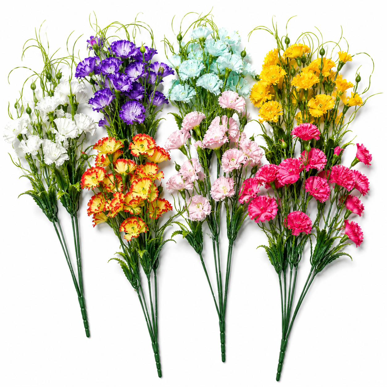 Carnation Bouquet Bush – Artificial Flower Bush