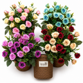Artificial Flower Pot in Basket