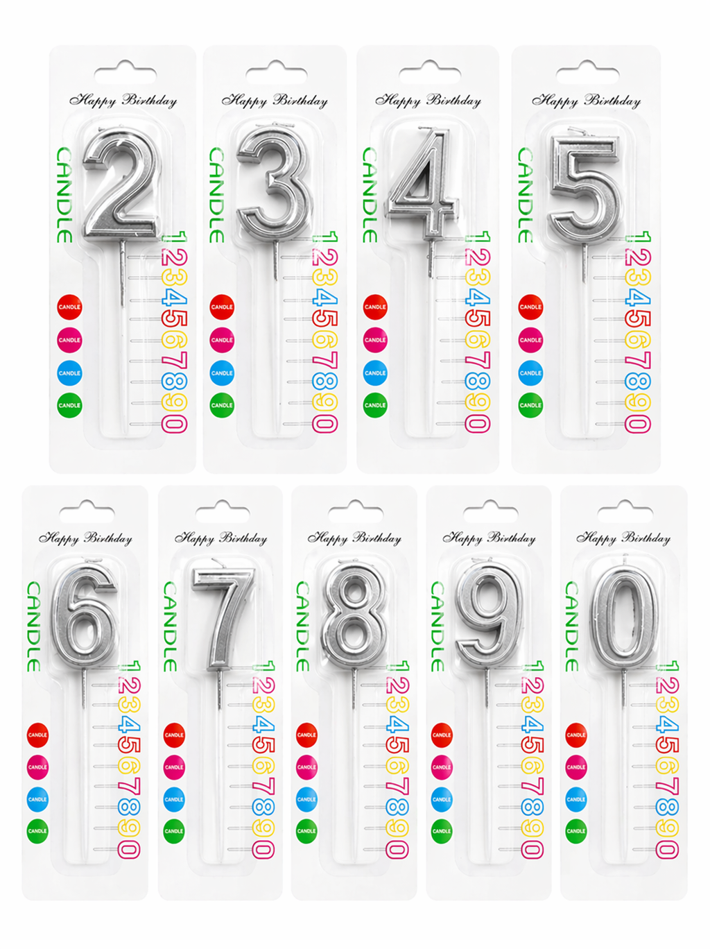 Numbers Birthday Cake Candles