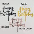 Happy Birthday Acrylic Cake Topper