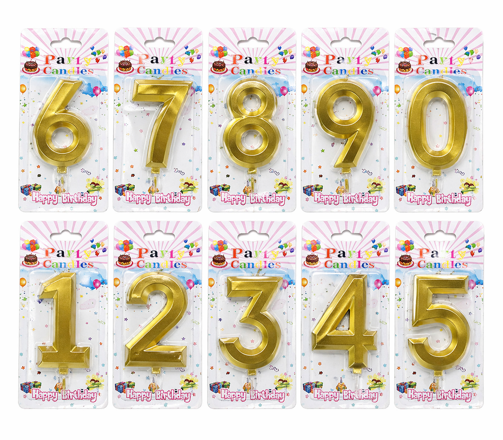 Numbers Birthday Cake Candles