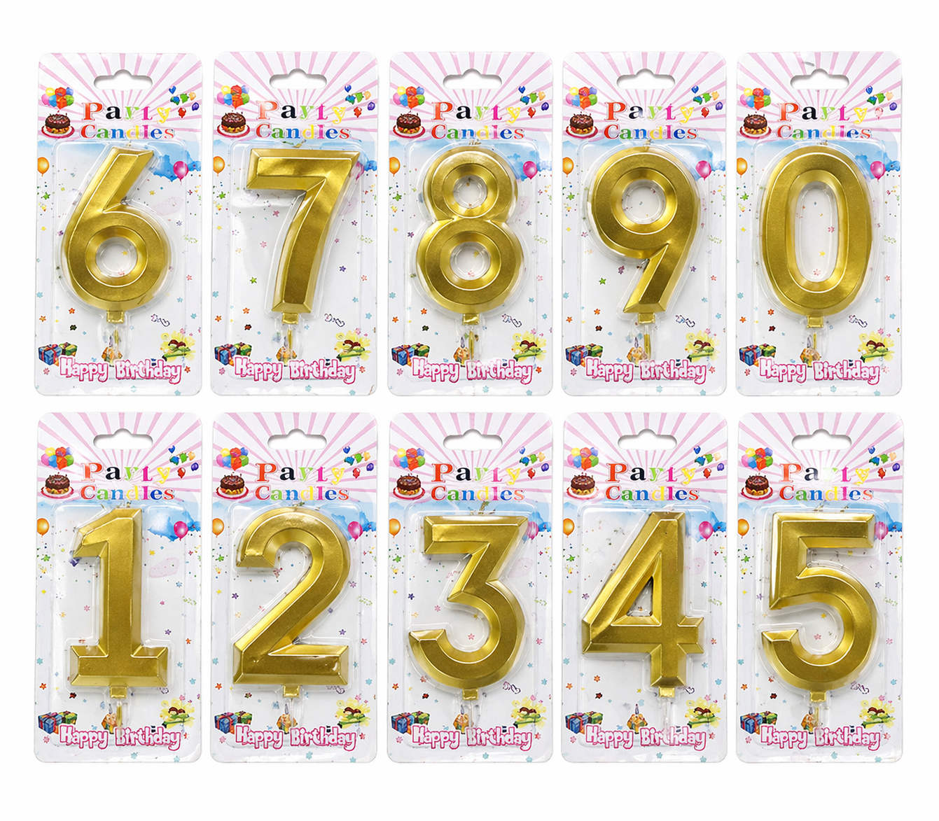 Numbers Birthday Cake Candles