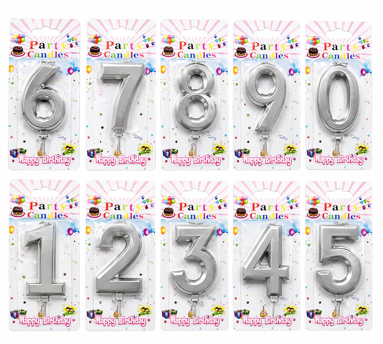 Numbers Birthday Cake Candles