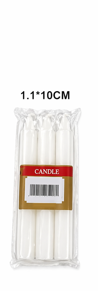 White Taper Candles