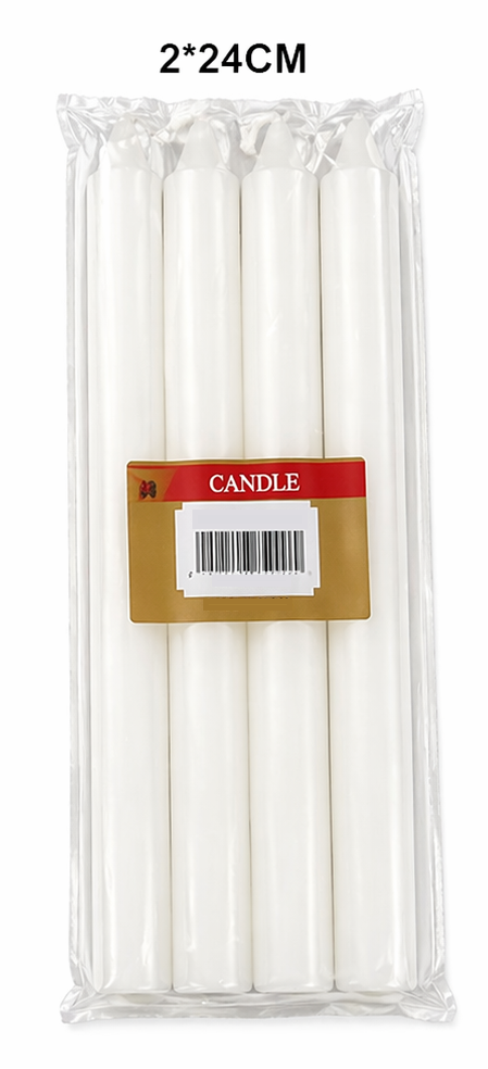 White Taper Candles