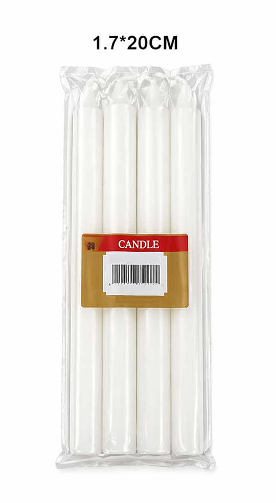 White Taper Candles